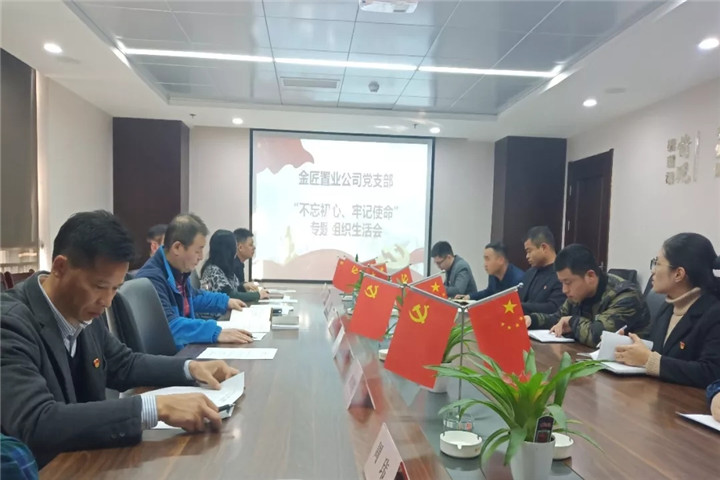 金匠置業(yè)黨支部召開專題組織生活會暨民主評議黨員大會